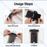 SILICON WATERPROOF PHONE POUCH

 (Don’t get your phone mess up, get it secured even in the rain)

You can press and operate your phone even while in the pouch - Image 8