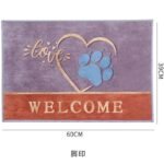 CRYSTAL VELVET WATER ABSORBENT ANTI SLIP FOOT MAT 

SIZE 40*60CM - Image 5