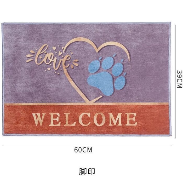 CRYSTAL VELVET WATER ABSORBENT ANTI SLIP FOOT MAT 

SIZE 40*60CM - Image 5