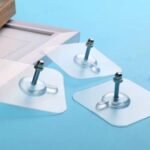 12PC ADHESIVE SCREW TRANSPARENT WALL HOOK DESIGN 1 2026