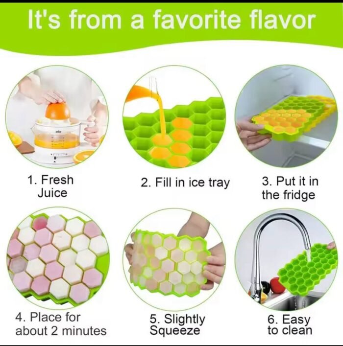 37PC SILICON HONEYCOMB ICE CUBE MAKER/MOLD - Image 4