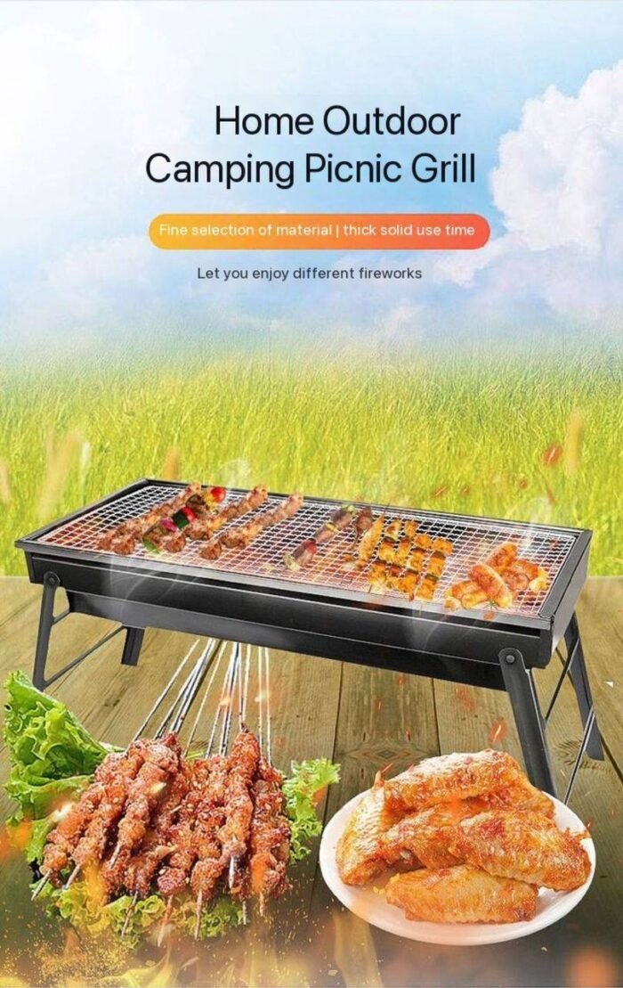 CHARCOAL INDOOR/OUTDOOR BBQ GRILL WITH DRAWER 

🔆 Ideal for Healthy Roasting 🔆Good for both indoor/outdoor Grilling Purposes 
🔆 With drawer added Value 🔆Conserve Charcoal Usage 
🔆Ideal for all Homes - Image 5