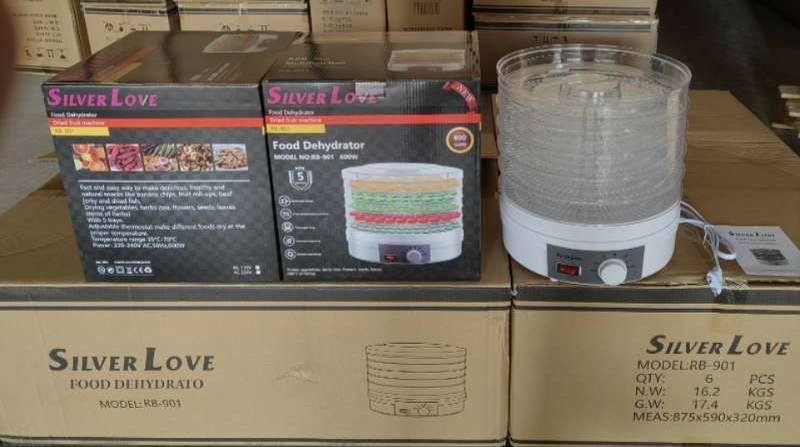 img_2359 600WATT SILVER LOVE 5 LAYER FOOD DEHYDRATOR…ROUND SHAPE - Image 1