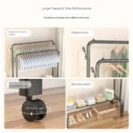 48KG QUALITY THICK DOUBLE IRON POLE/DOUBLE STEP CLOTHE RACK WITH TYRE(EXACT WEIGHT) BIGGEST SIZE 120*45*160CM - Image 3