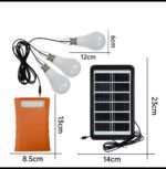 SOLAR POWER BANK COMBO SX(SC-2009) Comes with 
3 bulb
Solar panel 
Power Bank
Can be charged with electricity or solar - Image 3
