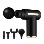 BLUE IDEA FASCIAL GUN DEEP MUSCLE ELECTRIC BODY RELAXATION MASSAGER WITH 4 REPLACEABLE HEAD - Image 2