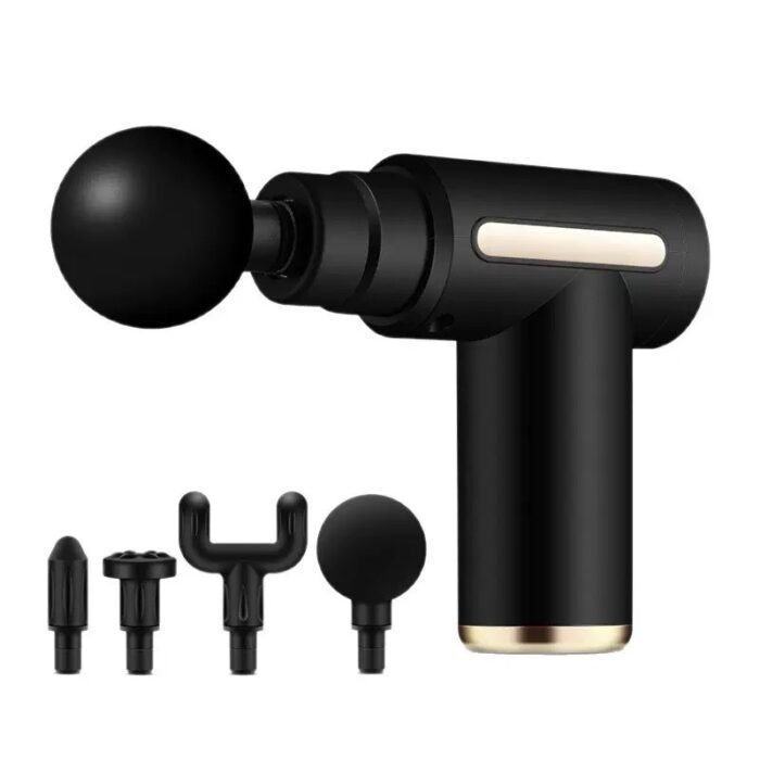 BLUE IDEA FASCIAL GUN DEEP MUSCLE ELECTRIC BODY RELAXATION MASSAGER WITH 4 REPLACEABLE HEAD - Image 2