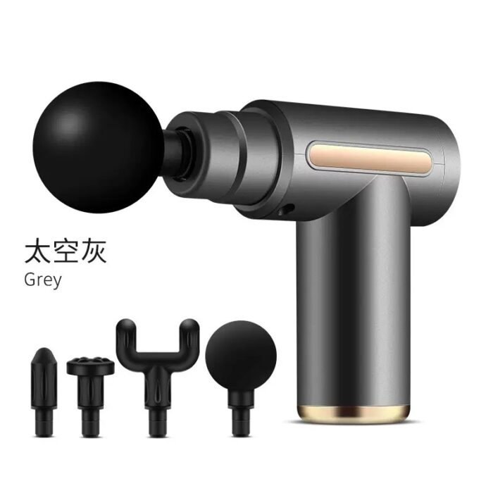 BLUE IDEA FASCIAL GUN DEEP MUSCLE ELECTRIC BODY RELAXATION MASSAGER WITH 4 REPLACEABLE HEAD - Image 3
