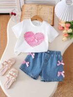 RACHY QUALITY TOP AND JEAN SHORT