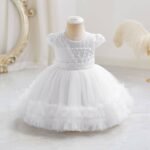ELIANA QUALITY RUFFLE BEADED GOWN 

IT IS A KNEE LENGTH GOWN