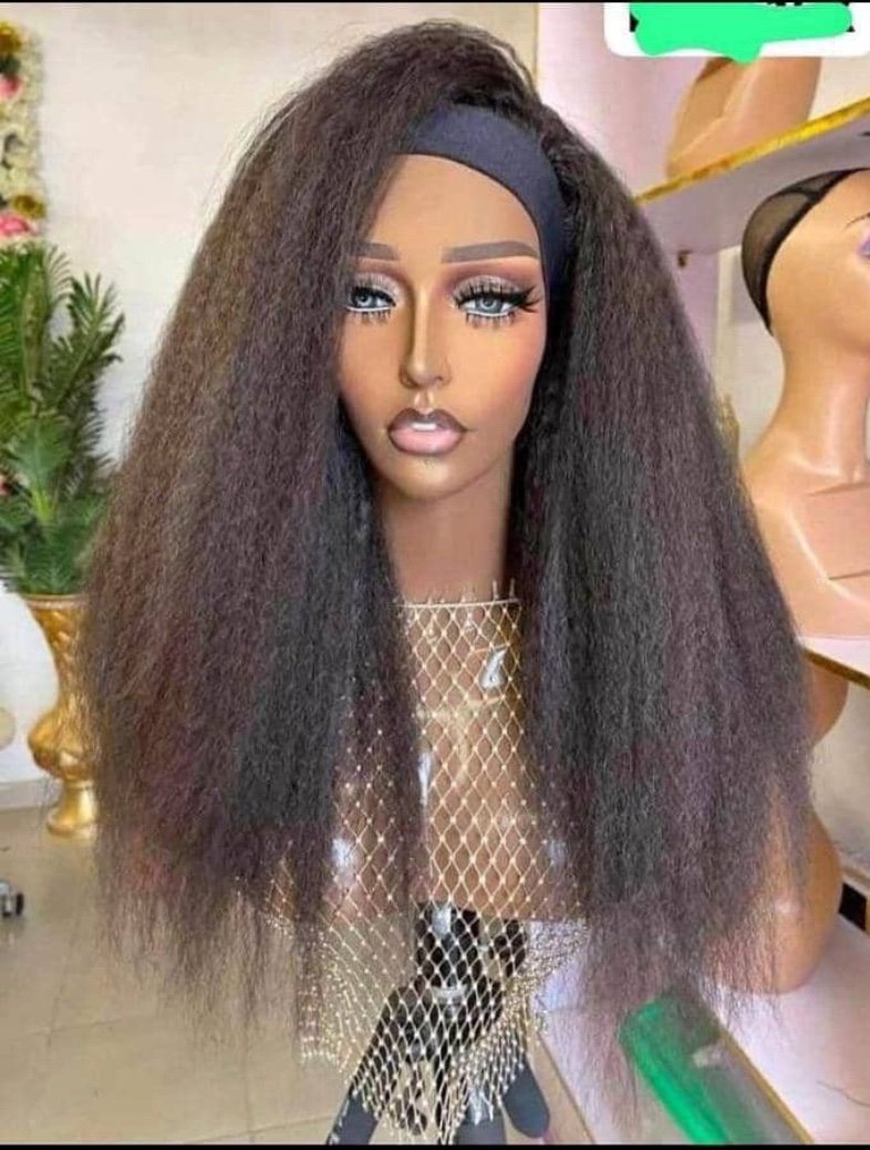img_3898 BANDED STRAIGHT KINKY WIGBlack onlyVery comfy and easy to wear/maintain - Image 1
