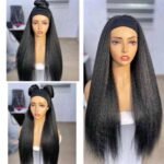 BANDED STRAIGHT KINKY WIGBlack onlyVery comfy and easy to wear/maintain - Image 2