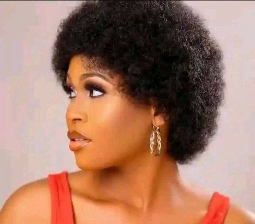img_3903 AFRO HUMAN HAIR WIG COLOR BLACK - Image 1