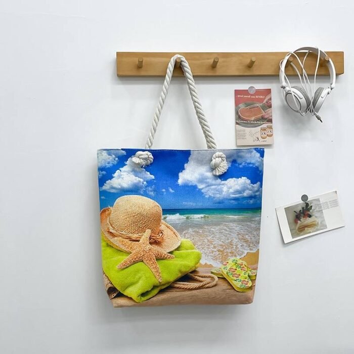 BIG SIZE BEACH VIBES TOTE BAG DESIGN 2(ON SALES) - Image 8