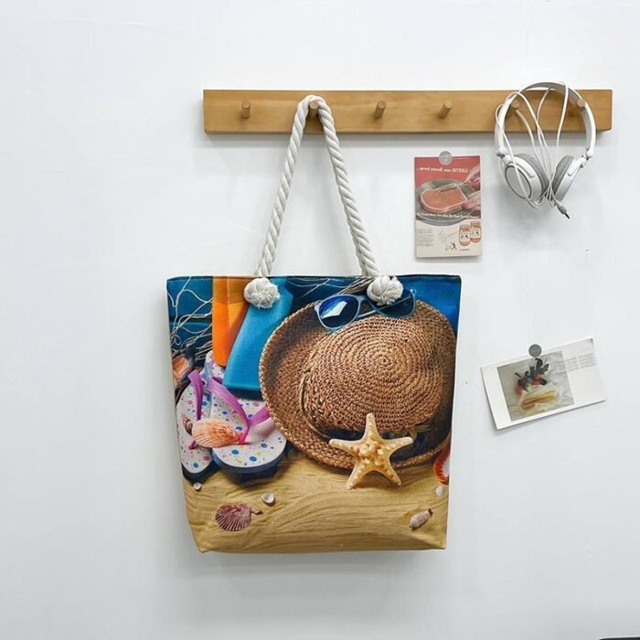 BIG SIZE BEACH VIBES TOTE BAG DESIGN 2(ON SALES) - Image 7
