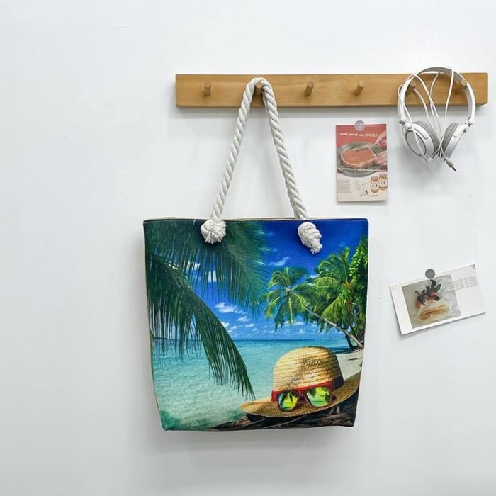 BIG SIZE BEACH VIBES TOTE BAG DESIGN 2(ON SALES) - Image 3