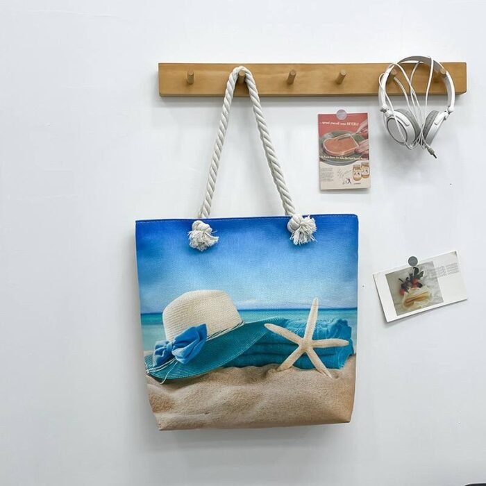 BIG SIZE BEACH VIBES TOTE BAG DESIGN 2(ON SALES) - Image 4