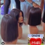 14 INCHES HUMAN HAIR BLEND BLUNT CUT WIG