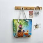 BIG SIZE BEACH VIBES TOTE BAG DESIGN 2(ON SALES)