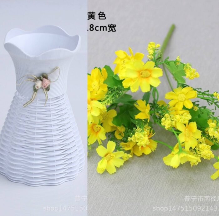 ARIKE POTTED PLANT HOME AND OFFICE DECOR WITH DOUBLE FLOWER 2 - Image 5