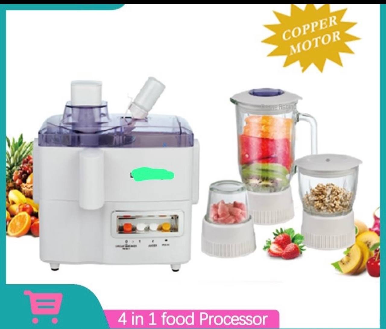 img_4019 1200WATT SMP 4IN1 (JUICE/EXTRACTOR BLENDER MILL&MINCER) COPPER MOTOR - Image 1