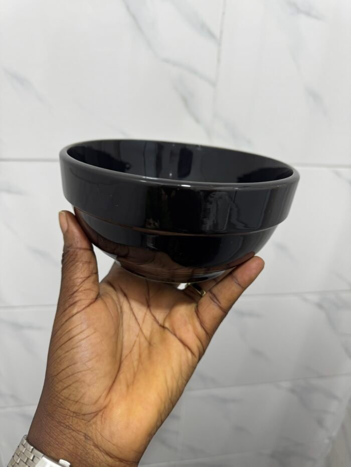 QUALITY THICK DINNER PLATE 

6CM SOUP BOWL 
8CM SWALLOW BOWL
10.5CM FOR THE FLAT PLATE - Image 2