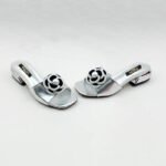 KEZZY CLASSY FLAT HEELS ROSE DESIGN SLIPPERS - Image 5
