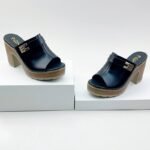 PURE LEATHER BLOCK HEEL SHOE - Image 5