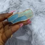 GOLD PLATED ENAMEL MARBLE BANGLES DESIGN 6