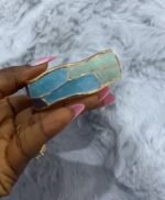 GOLD PLATED ENAMEL MARBLE BANGLES DESIGN 6
