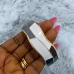 GOLD PLATED ENAMEL MARBLE BANGLES DESIGN 3