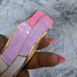 GOLD PLATED ENAMEL MARBLE BANGLES DESIGN 1