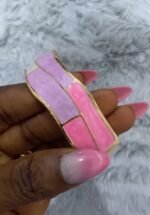 GOLD PLATED ENAMEL MARBLE BANGLES DESIGN 1 - Image 2