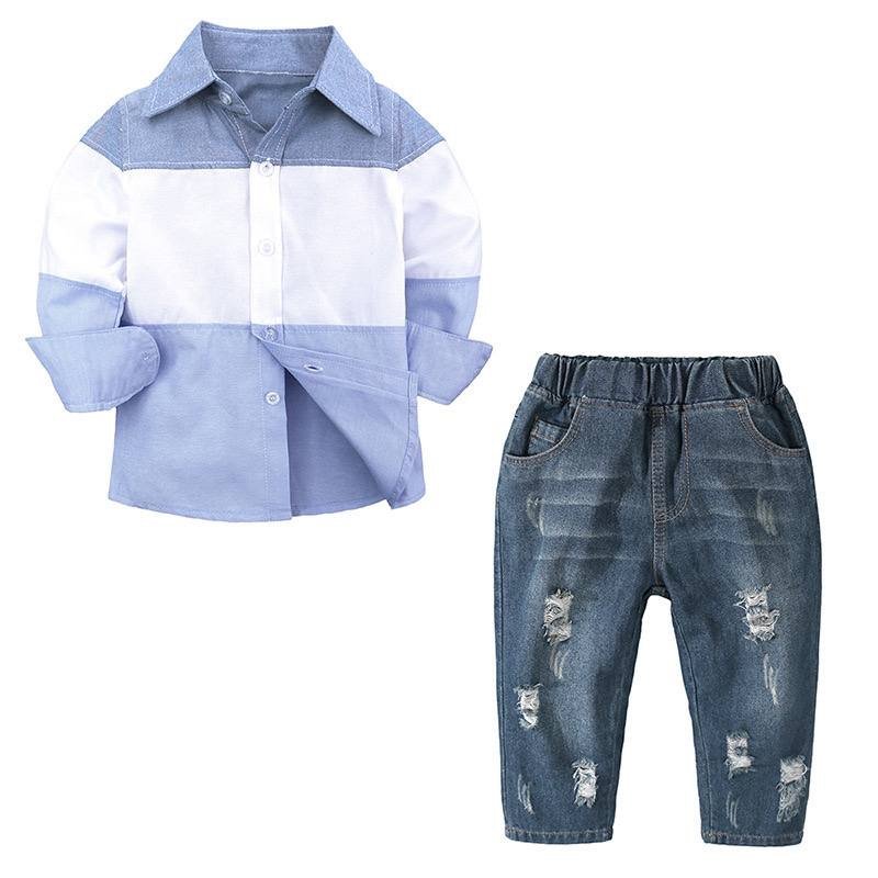 img_4303 BRIAN QUALITY SHIRT AND JEAN TROUSER - Image 1