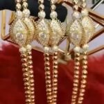 QUALITY FASHION  STONED GOLD HAND BRACELET DESIGN 2