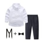 JEREMY KIDS SHIRT,TROUSER,BOW-TIE AND SUSPENDER