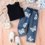 ZABRINA QUALITY GIRLS OUTFIT BABBY JEANS AND TOP - Image 2