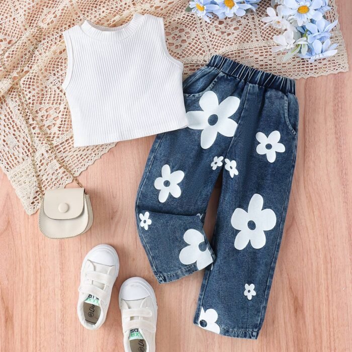 ZABRINA QUALITY GIRLS OUTFIT BABBY JEANS AND TOP - Image 3