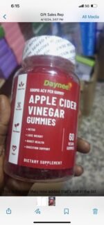 APPLE CIDER VINEGAR GUMMIES(Helps to detoxify,Loose weight,Boldt health and Aid digestion) - Image 3