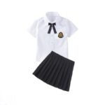 CHLOE WHITE SHIRT,BOW TIE AND BLACK SKIRT - Image 2