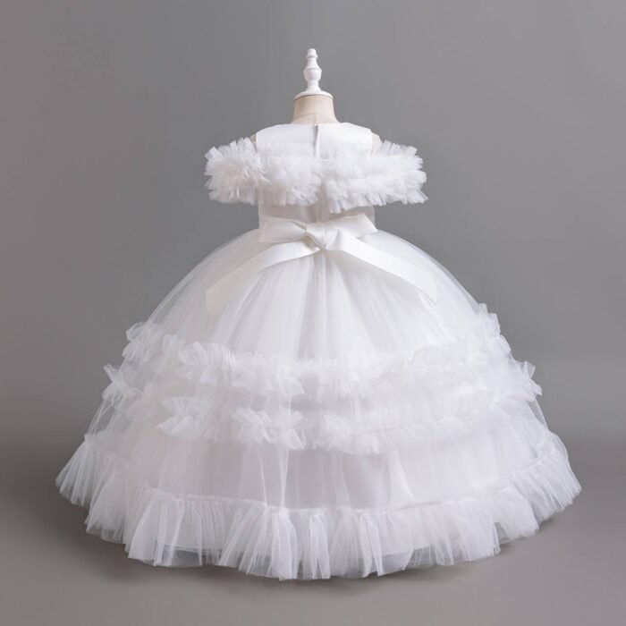 MIRABELL QUALITY RUFFLE BALL GOWN
WHITE••150CM ONLY✅

ITS A FULL FLOWING TOE LENGTH GOWN - Image 2