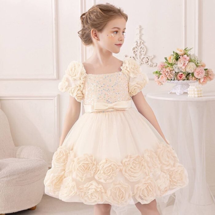 OLIVIA LUXURY SEQUENCE BALL GOWN 

IT IS A KNEE LENGTH GOWN - Image 4