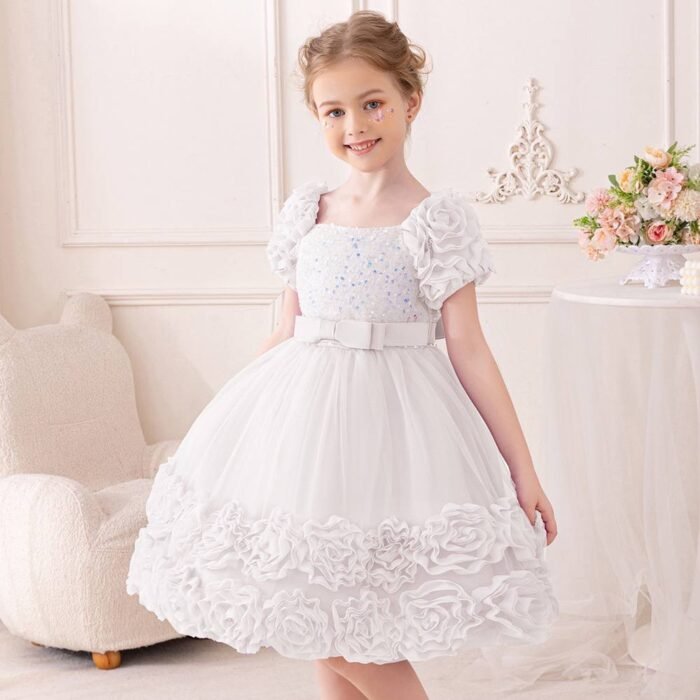 OLIVIA LUXURY SEQUENCE BALL GOWN 

IT IS A KNEE LENGTH GOWN - Image 5