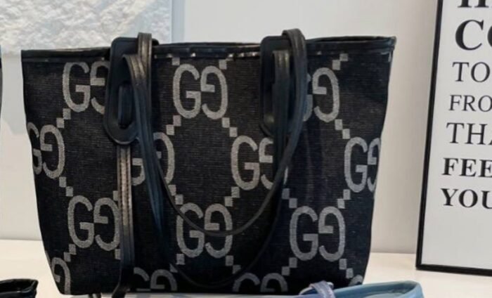 (ON SALES) G&G QUALITY TOTE BAG WITH ZIPPER AND LINEN - Image 3