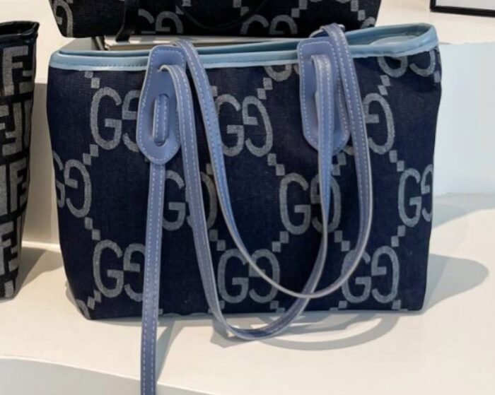 (ON SALES) G&G QUALITY TOTE BAG WITH ZIPPER AND LINEN - Image 2
