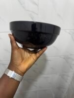 QUALITY THICK DINNER PLATE 

6CM SOUP BOWL 
8CM SWALLOW BOWL
10.5CM FOR THE FLAT PLATE - Image 3