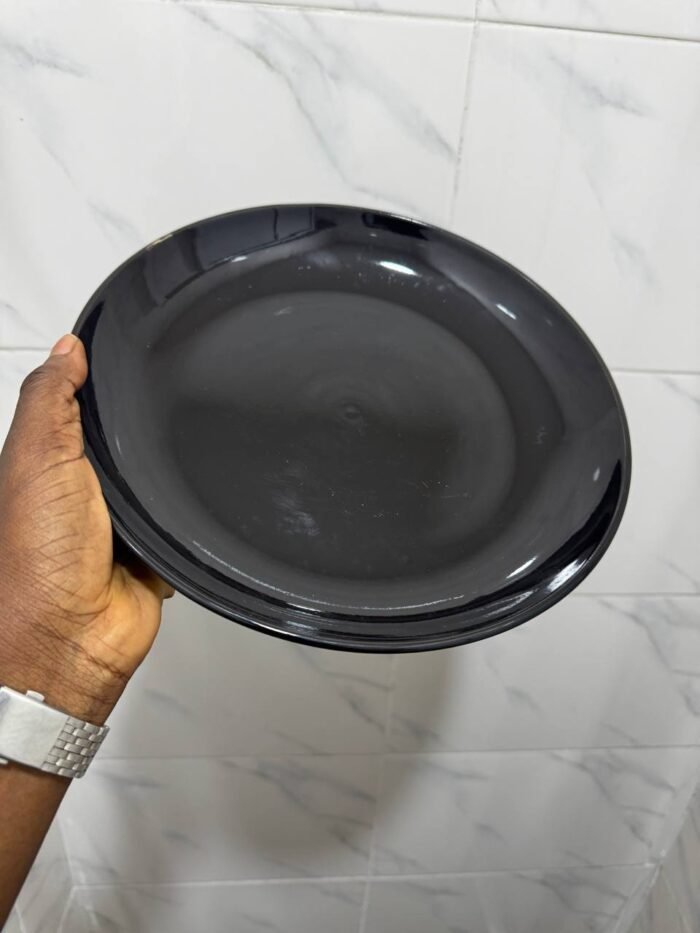 QUALITY THICK DINNER PLATE 

6CM SOUP BOWL 
8CM SWALLOW BOWL
10.5CM FOR THE FLAT PLATE - Image 4