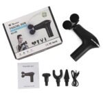 DOUBLE MOUTH FASCIAL GUN DEEP MUSCLE ELECTRIC BODY RELAXATION MASSAGER WITH 4 REPLACEABLE HEAD - Image 3
