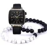 JEREMY DOUBLE BEADED LEATHER WRISTWATCH••COMES IN A BIG BOX••DESIGN 6 - Image 3