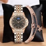 CAREN QUALITY CHAIN WRISTWATCH WITH BRACELET COMES IN A BOX